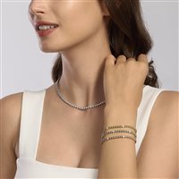 Collana Mabina Donna PENSIERO STUPENDO in Argento Zircone 553501 - 553501